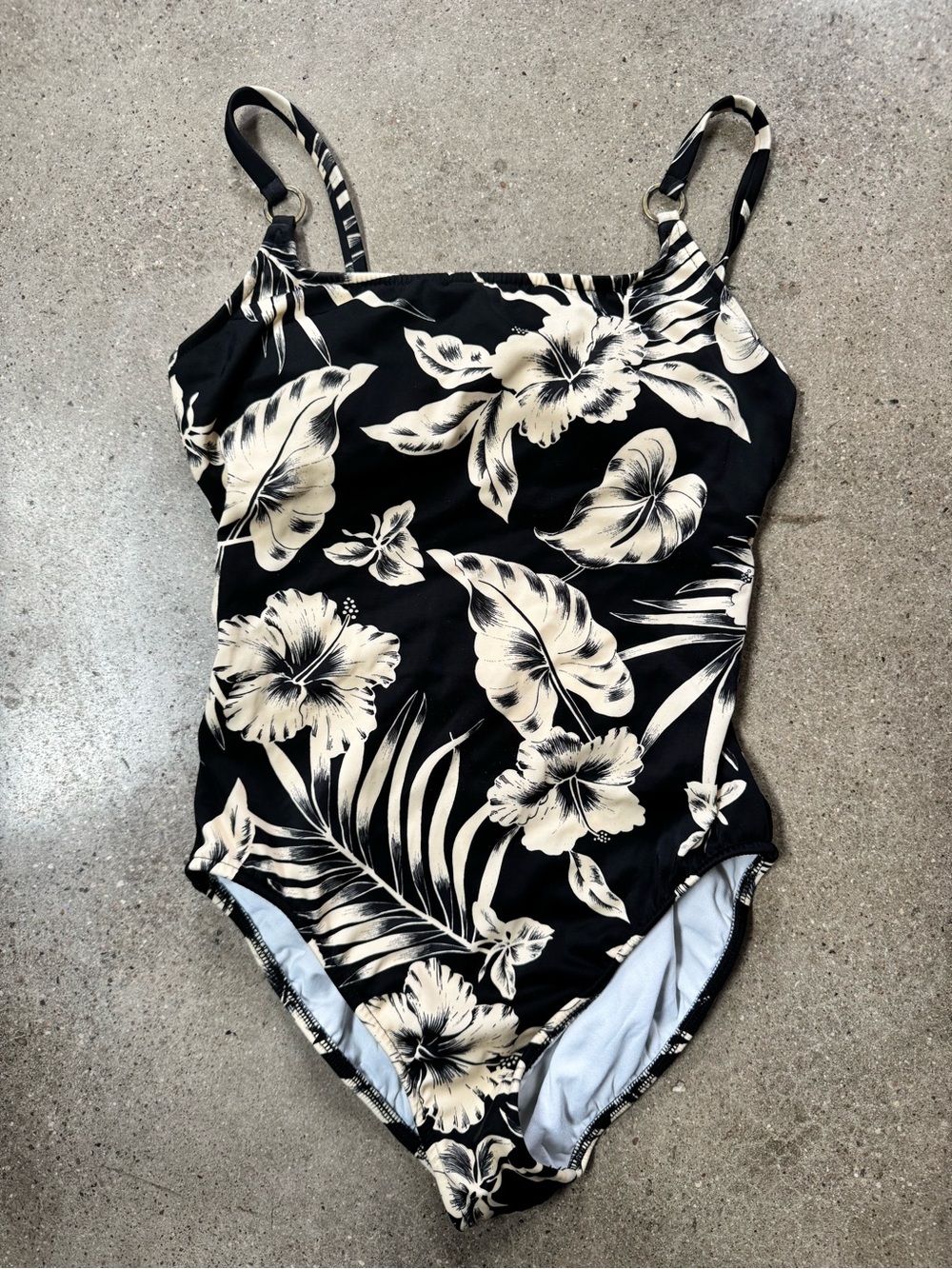 Vintage 90s/Y2K Leilani Hibiscus Floral One Piece Swimsuit